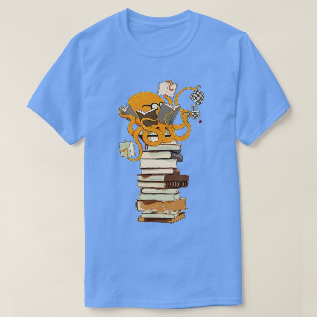 Lesen von Octopus Tee Kaffee und Bücher Geschenk (Design vorne)