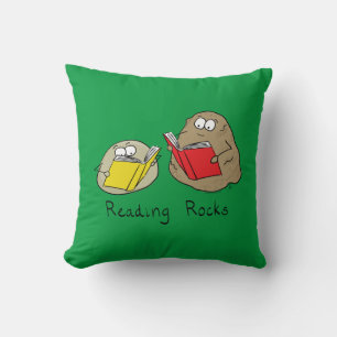 Lesen von Rocks Funny Book Kissen