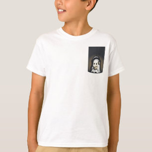 Lesender Geist mit Kopfhörern Kinder T-Shirt