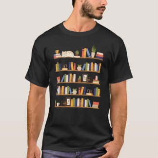Leser der virtuellen Bibliothek für den Buchleser T-Shirt