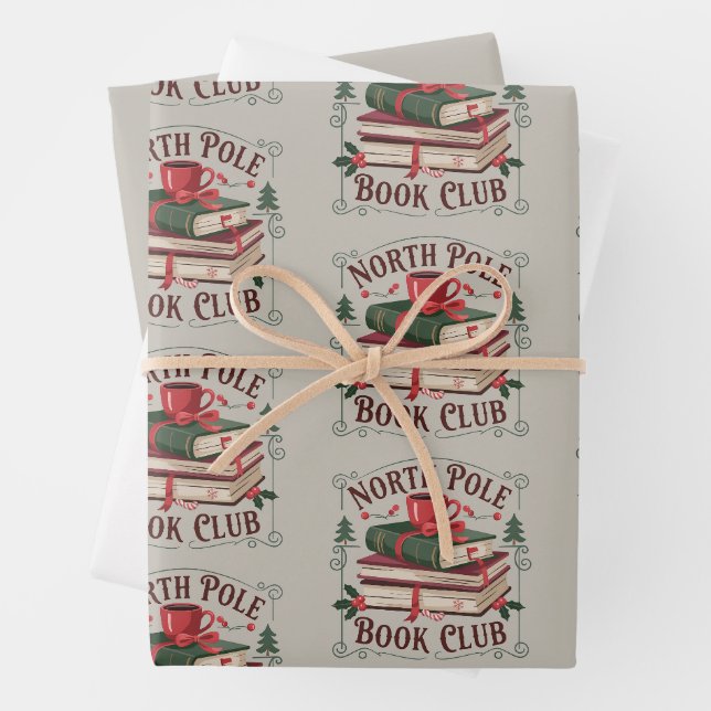 Leser des Buchclubs Nordpol Geschenkpapier Set (Beispiel)