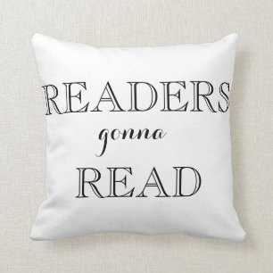 Leser, die gehen, Wurfs-Kissen zu lesen Kissen