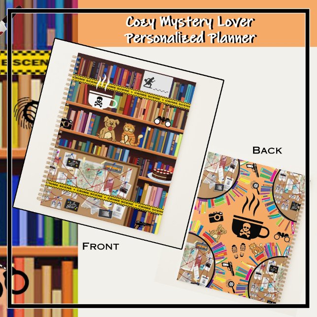 Leser gemütliche Mysterien Liebhaber Bibliothek vi Planer (Planner for cozy mystery lovers and writers.)
