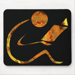 Leser goldenes Mousepad