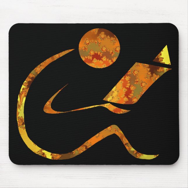 Leser goldenes Mousepad (Vorne)