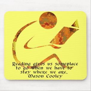 Leser-goldenes Zitat Mousepad