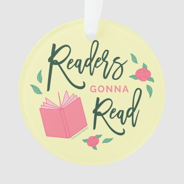 Leser Gonna Read Bookfloral Ornament (Vorderseite)