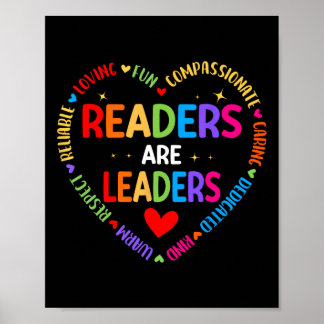 Leser sind Führer Leselhrer Frauen Kinder Buch Poster