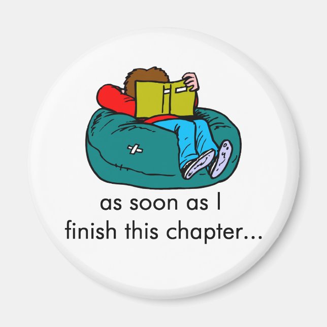 Leser T - Shirt und Geschenke. Magnet (Vorne)