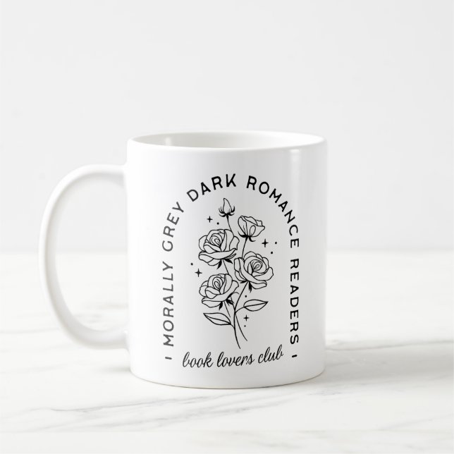 Leser von dunkler Romantik, moralisch-graue Buchli Kaffeetasse (Links)