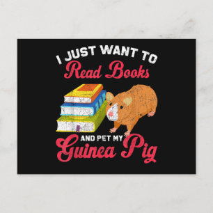 Leserbuch Lover Pet Besitzer Guinea Pig Postkarte