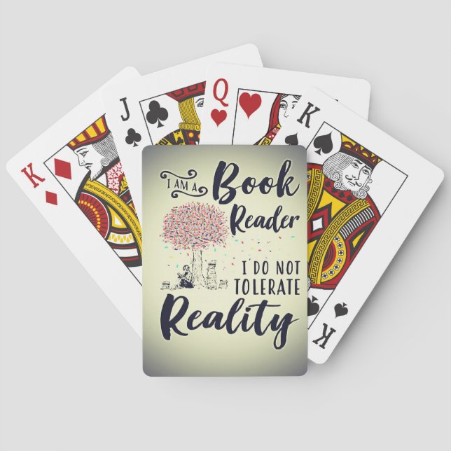 Lesergeschenk Ich bin Buchleser Spielkarten (Rückseite)