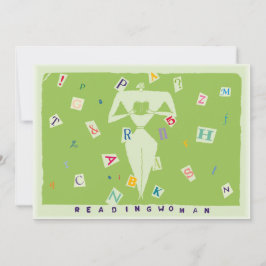 Leserin 7x5 einladung