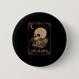 Leserkarte Pagan Goblincore Goth Okkult Buch Button