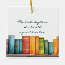 Leseschullehrer Keramikornament