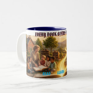 Lesetag-Lesung Zweifarbige Tasse