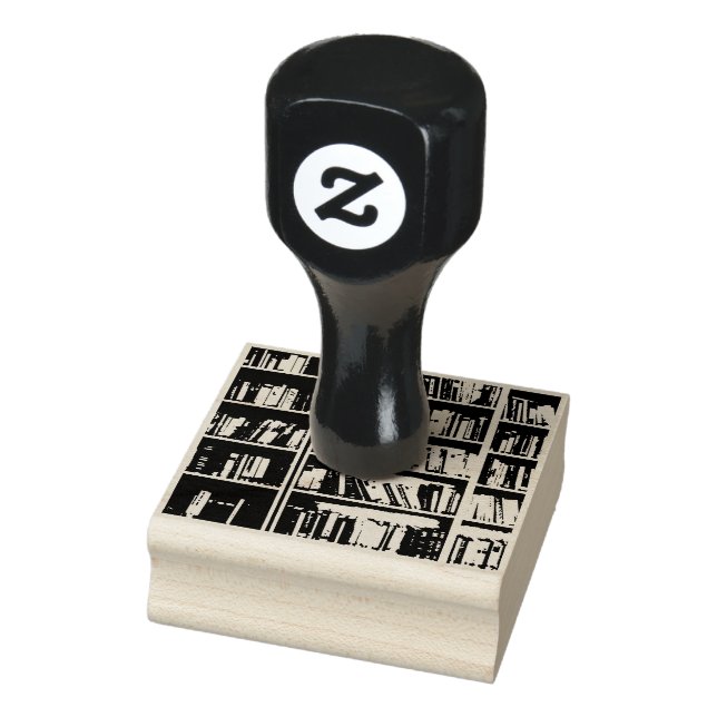 Lesewortlesung der virtuellen Bibliothek Gummistempel (Stempel)