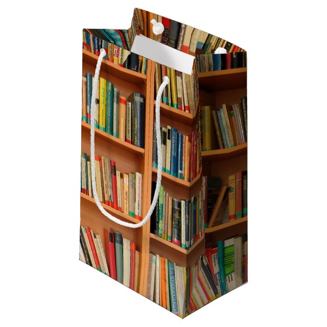 Lesewortlesung der virtuellen Bibliothek Kleine Geschenktüte (Vorderseite Schrägansicht)