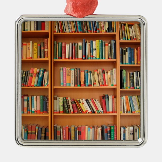 Lesewortlesung der virtuellen Bibliothek Ornament Aus Metall (Vorne)