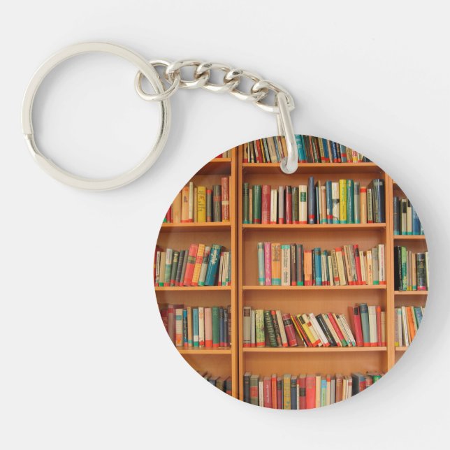 Lesewortlesung der virtuellen Bibliothek Schlüsselanhänger (Vorderseite)