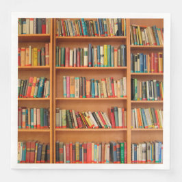 Lesewortlesung der virtuellen Bibliothek Serviette