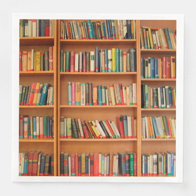 Lesewortlesung der virtuellen Bibliothek Serviette (Vorderseite)