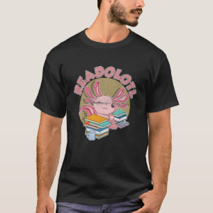 Lesewurm Leserbuch Nerd Amphibienschnitt T-Shirt