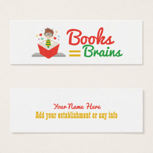 Lesezeichen "Books Equal Brains"