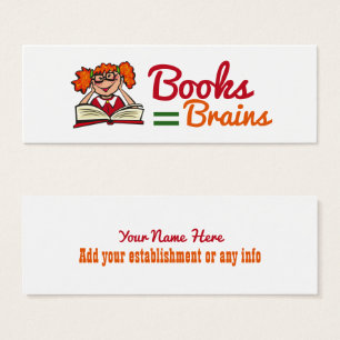 Lesezeichen "Books Equal Brains"