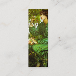 Lesezeichen Day Dream von Dante Gabriel Rossetti Mini Visitenkarte
