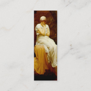 Lesezeichen Einsamkeit von Frederick Lord Leighton Mini Visitenkarte