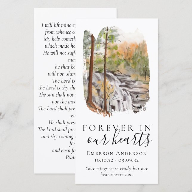 Lesezeichen | Für immer in unserem Herzen (Vorne/Hinten)