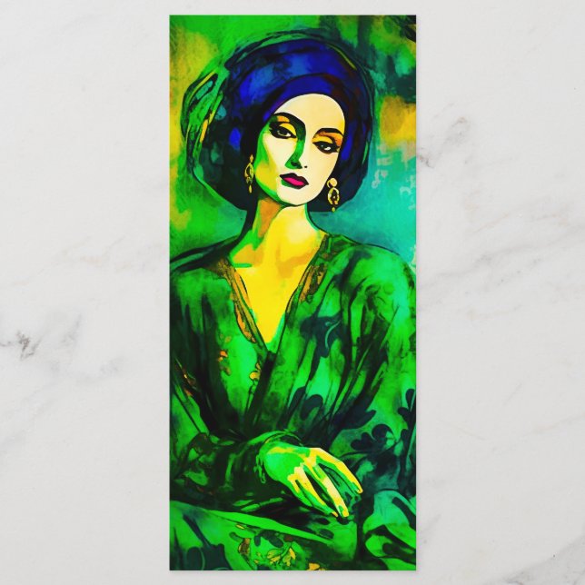 Lesezeichen für tiefe Gedanken Menükarte (Vorderseite)