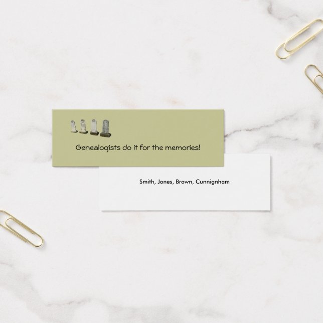 Lesezeichen - Genealogen tun es für die... (Büro)