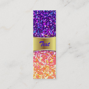 Lesezeichen Geschäftskarte Glitter Grafik Hintergr Mini Visitenkarte