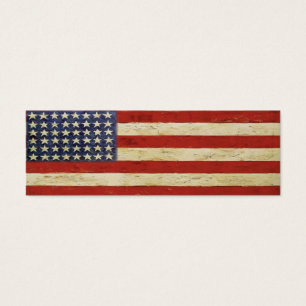 Lesezeichen-Karte mit Vintager amerikanischer