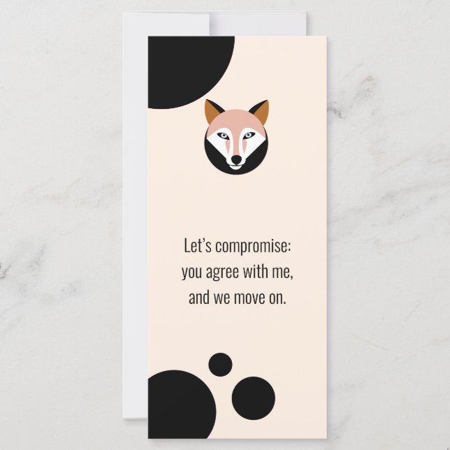 Lesezeichen "Lasst uns Kompromisse eingehen" - J z (Vorderseite)