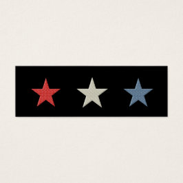 Lesezeichen Rot-Weiß und Blau-Sterne