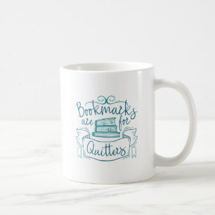 Lesezeichen sind für Aufgeber Kaffeetasse
