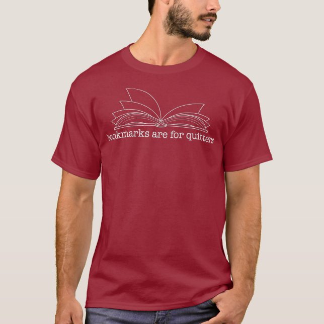 Lesezeichen sind für    QuittersMenWomenKids T-Shirt (Vorderseite)