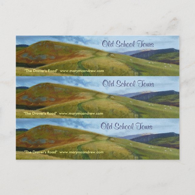 Lesezeichen/Visitenkarten Postkarte (Vorderseite)