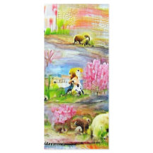 Lesezeichen Wasserfarbe