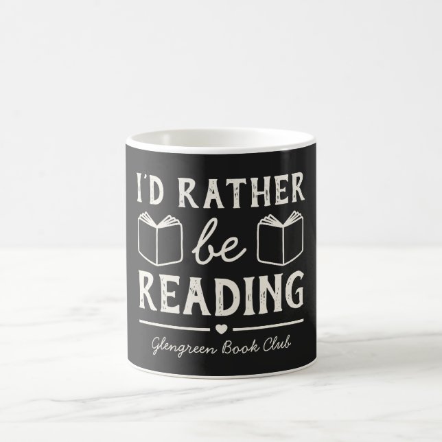 Lesezirkel Name Lustiger Buchgeschenk-Spruch Kaffeetasse (Mittel)
