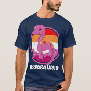 Lesiosaurus Lesbian Plesiosaurus LGBTQ Gay Pride T-Shirt