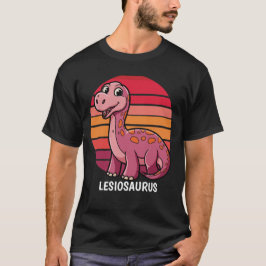 Lesiosaurus Retro Dinosaurier Design T-Shirt