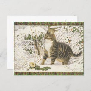Lesley Anne Ivory Christmas Cat Carte postale