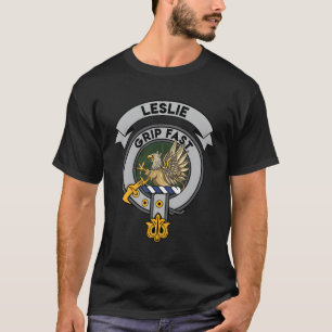 Leslie Clan Abzeichen Scottish Tartan T-Shirt