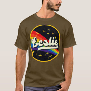 Leslie Rainbow in Space Vintag Style T-Shirt