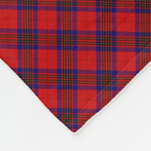 Leslie Tartan Red Blue lila kariert Fleecedecke (Ecke)