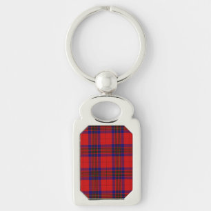 Leslie Tartan Red Blue lila kariert Schlüsselanhänger
